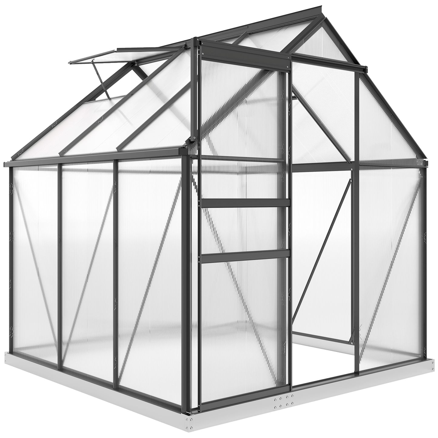 Serre de jardin polycarbonate 183 x 183 x 198 cm