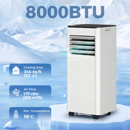 Climatiseur portatif 8000 BTU WiFi 4-en-1