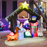Arche gonflable de Noël de naissance de Jésus 201 cm