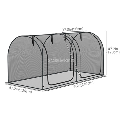 Cage de Protection 8' x 3' avec 3 Portes