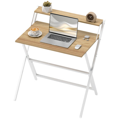Bureau d'ordinateur pliant avec tablette pour moniteur
