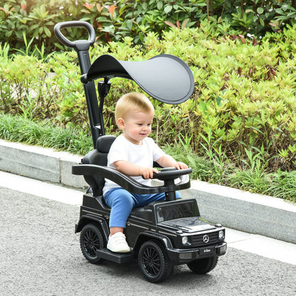 Porteur Mercedes G350 3-en-1 avec klaxon et volant