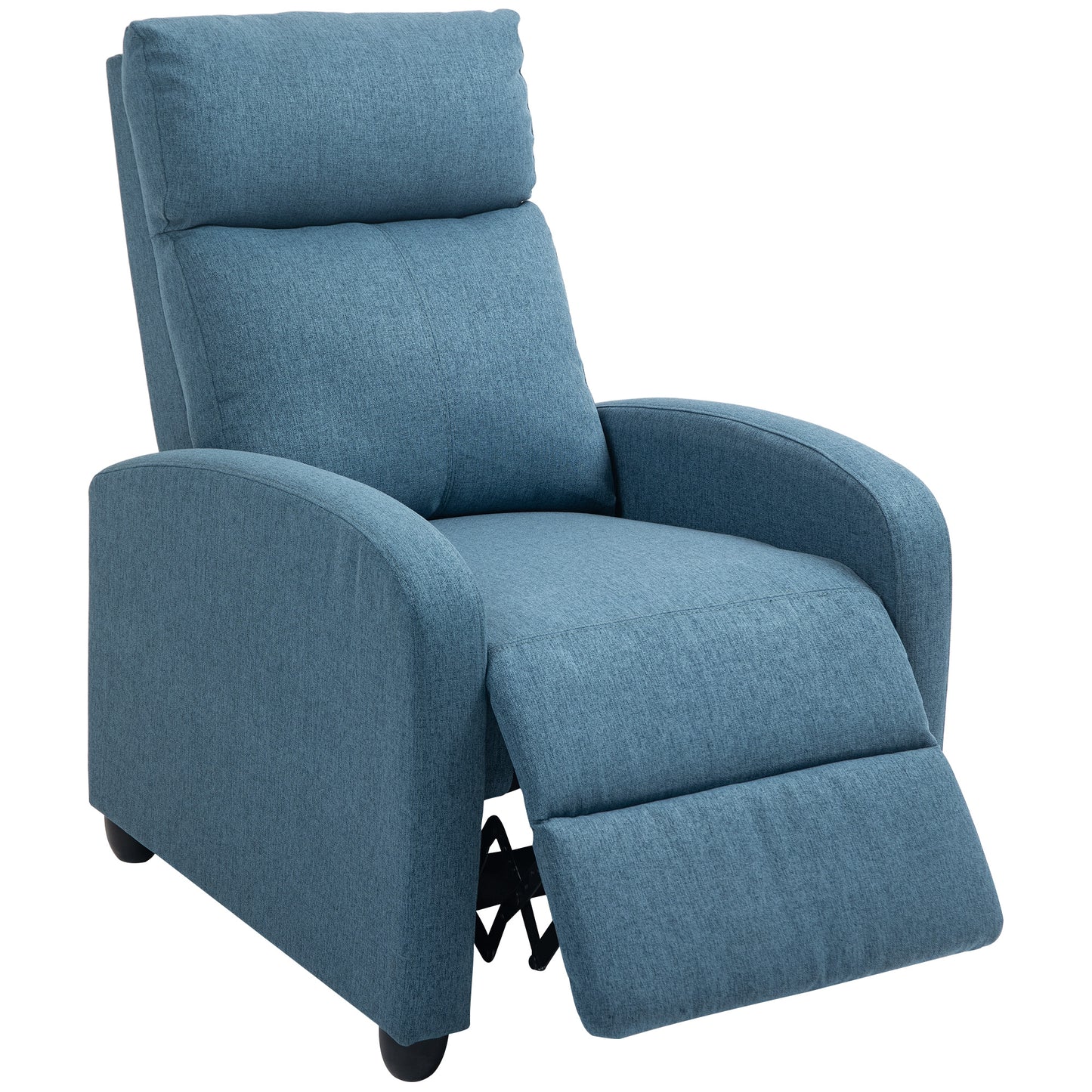 Fauteuil inclinable manuel rembourré lin pour salon