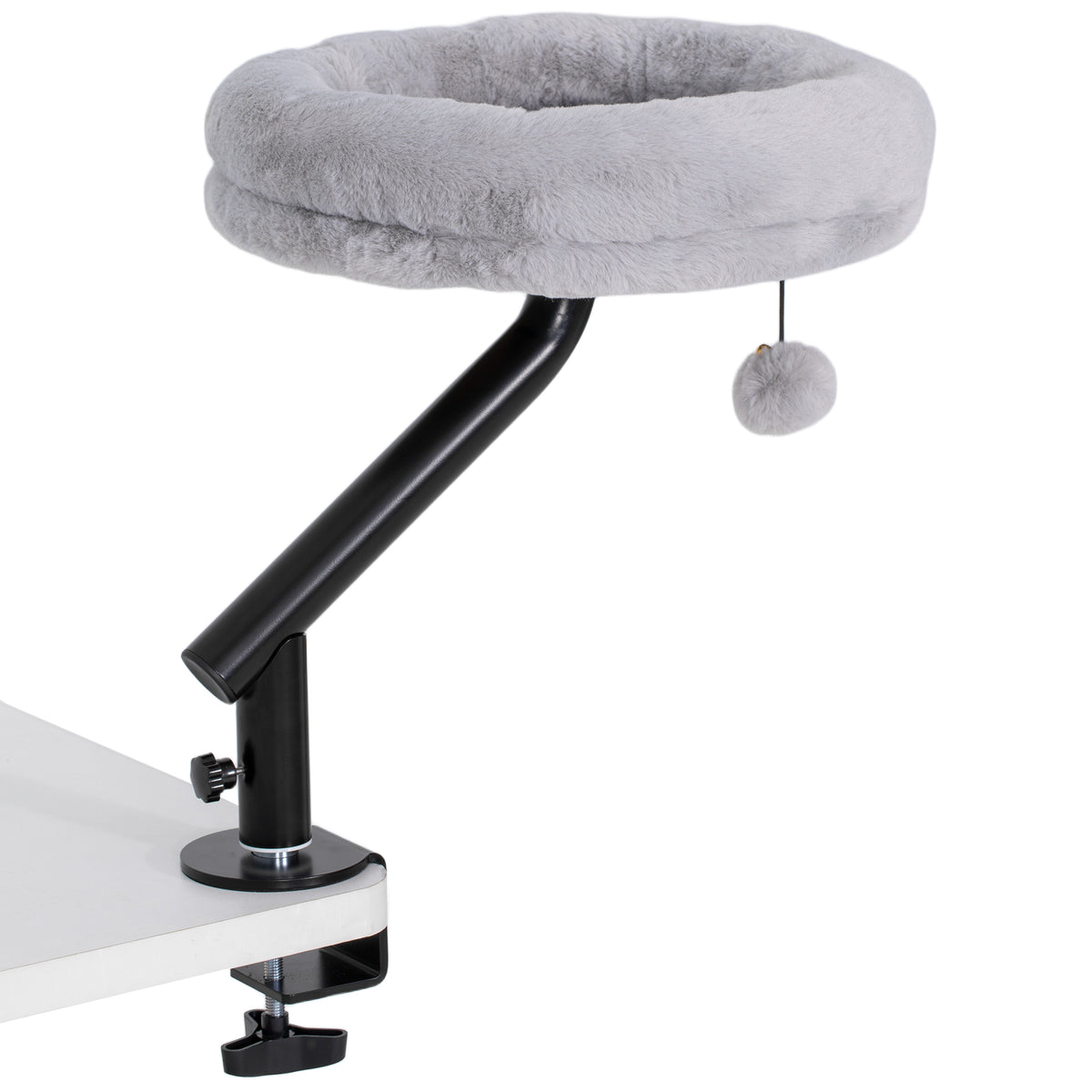 Lit pour chat en corde tissée avec coussin et support