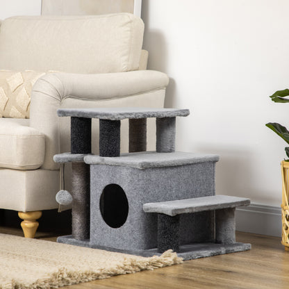 Escaliers pour chat avec griffoir et condo