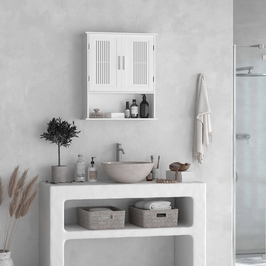Armoire murale de salle de bain moderne avec portes