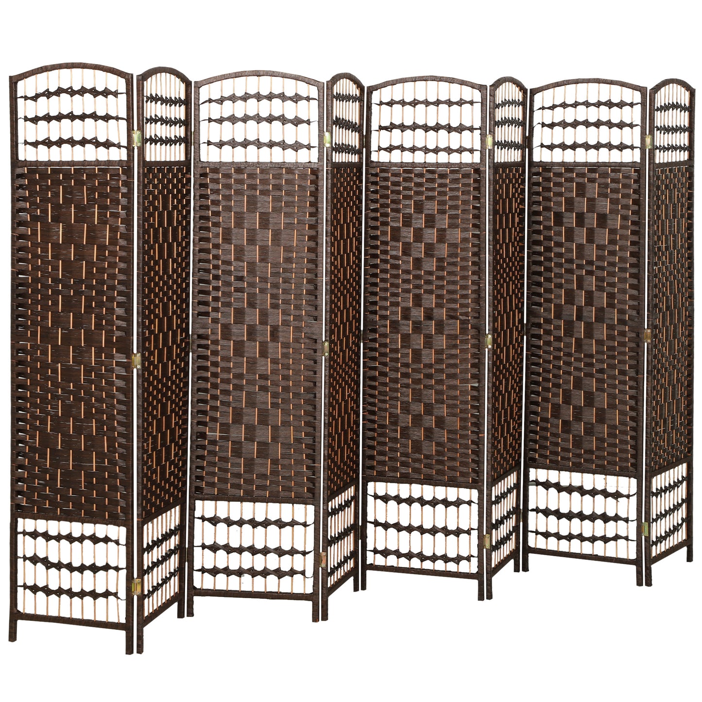 Paravent pliant 6 panneaux fibres tressées