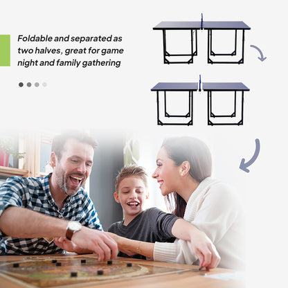 Table de ping-pong pliante compacte multiusage 6x3pi
