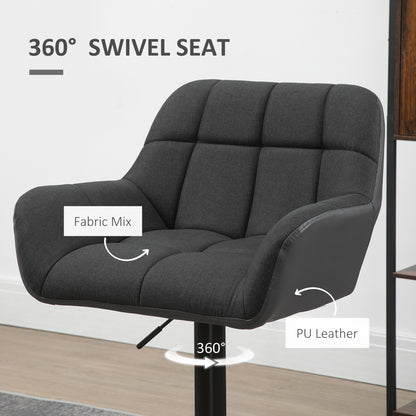Ensemble 2 tabourets de bar pivotants ajustables
