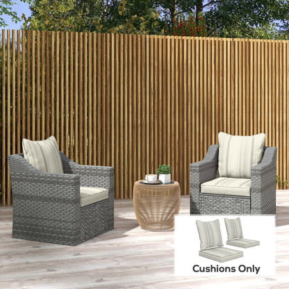 Coussins de chaise de patio ensemble de 2
