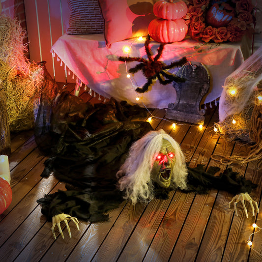 Zombie rampant animé grandeur nature pour Halloween