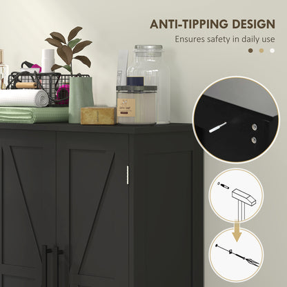 Armoire de salle de bain style fermette avec tiroirs