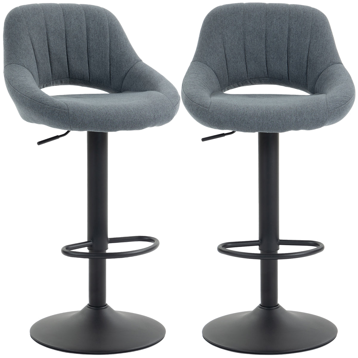 Tabourets de Bar Pivotants Ensemble de 2 Lin