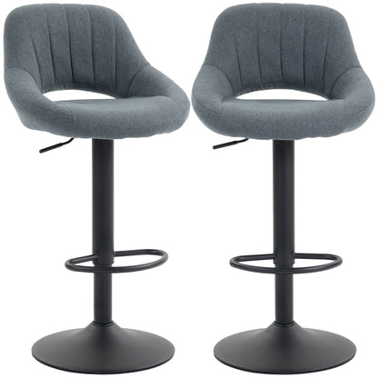Tabourets de Bar Pivotants Ensemble de 2 Lin