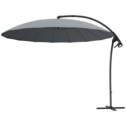 Parasol déporté rotatif 274 cm — 16 baleines en fibre de verre