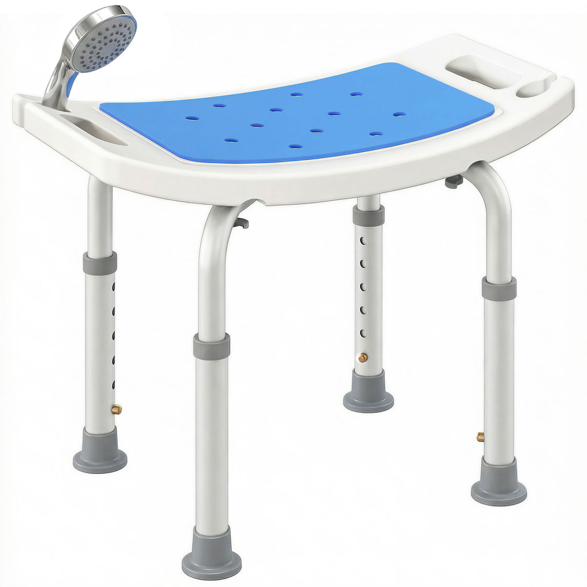 Chaise de douche réglable en hauteur — aluminium