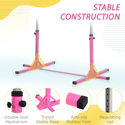 Barre de gymnastique professionnelle réglable pour enfants