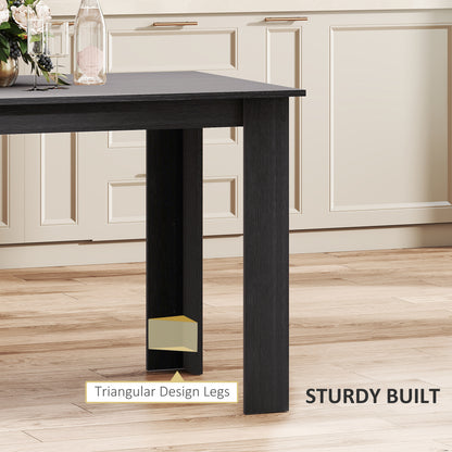 Table à manger 119 cm bois ingénierie 4-6 personnes