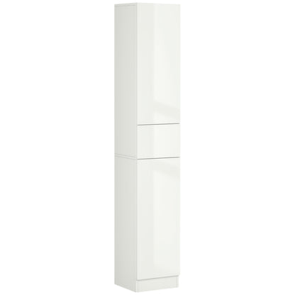 Armoire salle de bain haute portes ajustables