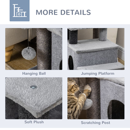 Escaliers pour chat avec griffoir et condo