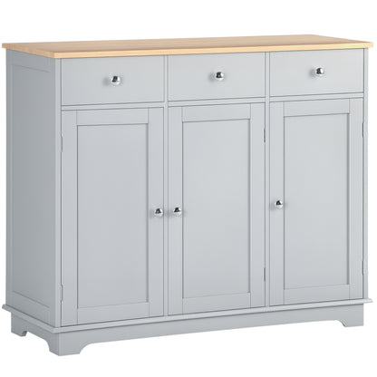Buffet moderne avec rangement tiroirs et tablettes ajustables