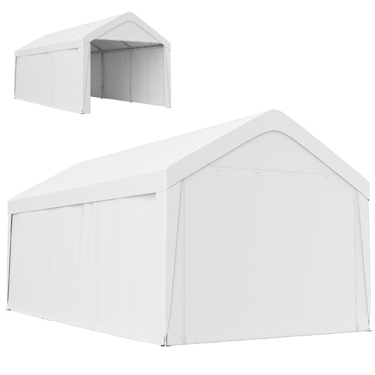 Abri d'auto portable 3 x 6 m
