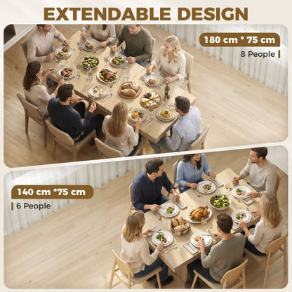 Table à manger extensible avec rangement