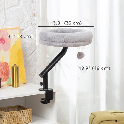 Lit pour chat en corde tissée avec coussin et support