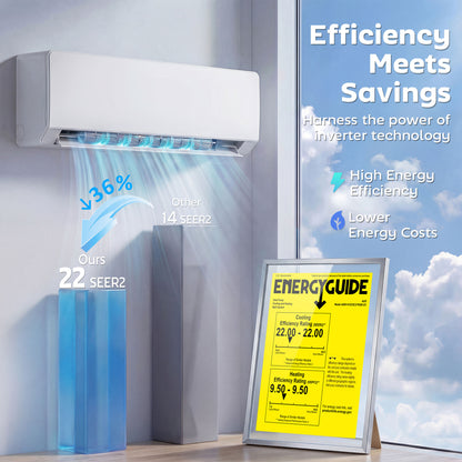 Climatiseur mini-split inverseur 12000 BTU Wi-Fi