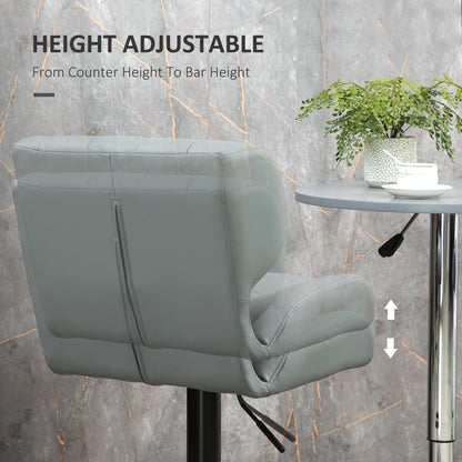 Tabourets de bar pivotants ajustables ensemble de 2