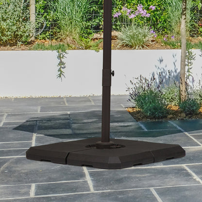 Base de parasol 4 pièces pour parasol déporté
