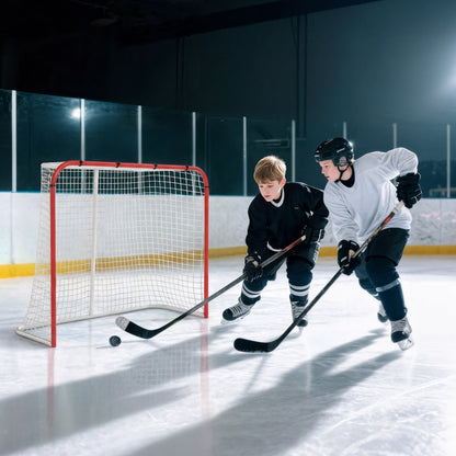 Filet de hockey d'entraînement extérieur en acier 176,5 x 68 x 122,5 cm