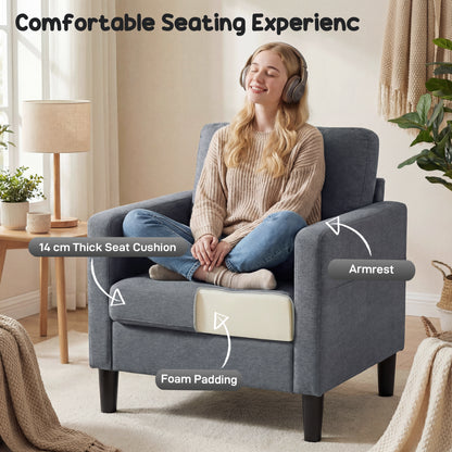 Fauteuil accent moderne rembourré