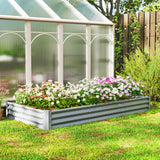 Bac de jardinage surélevé galvanisé 240 x 120 cm