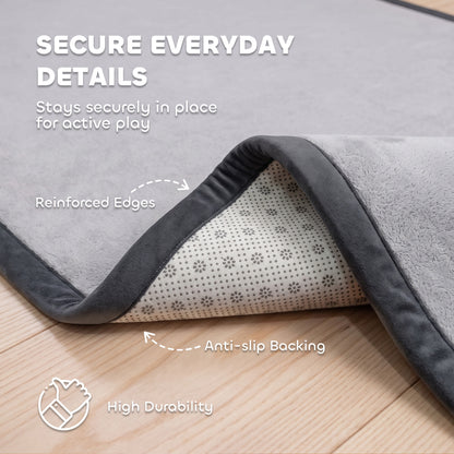 Tapis de jeu pour bébé matelassé antidérapant