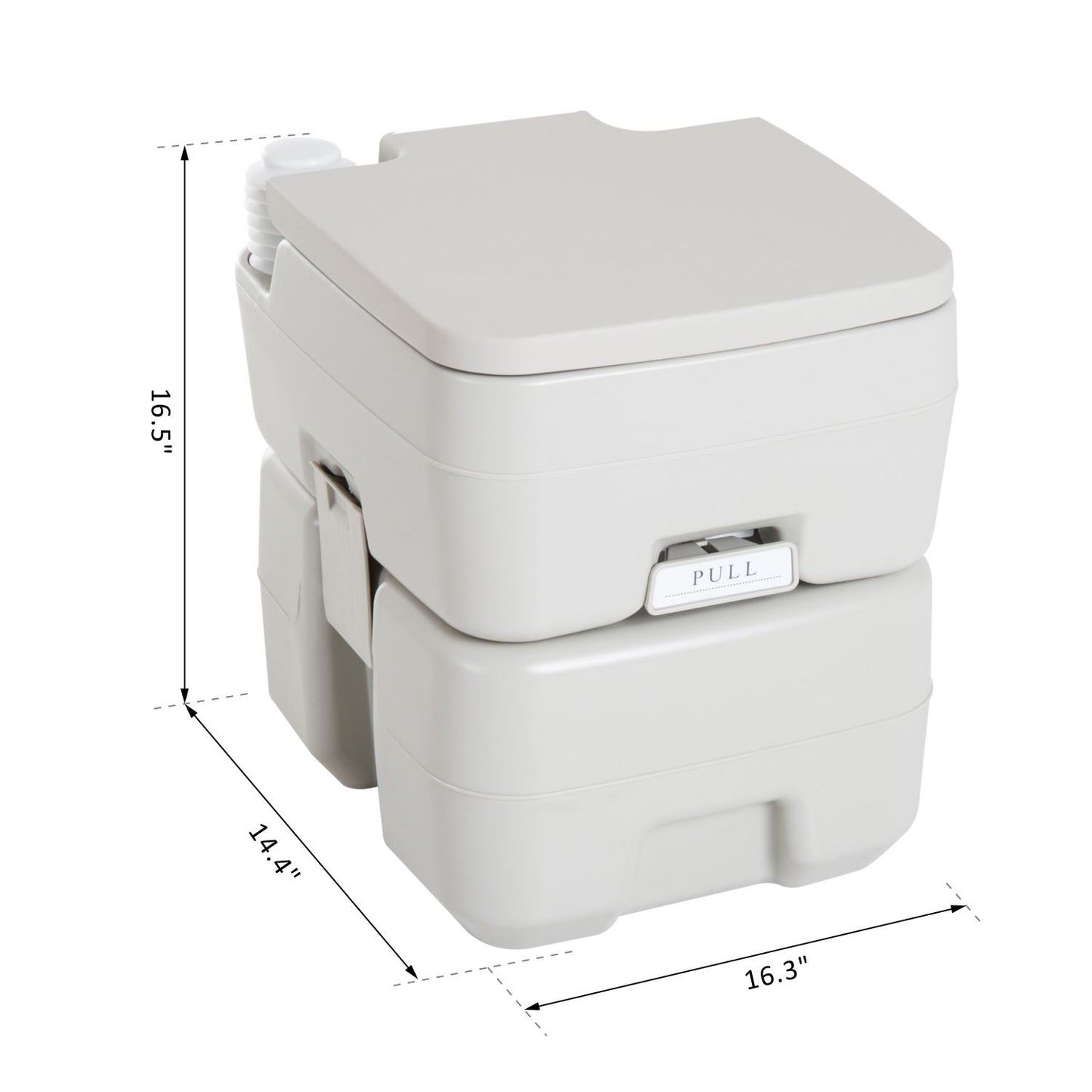 Toilette portable de camping avec chasse d'eau 20 L