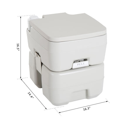 Toilette portable de camping avec chasse d'eau 20 L