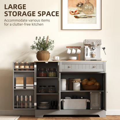 Buffet de cuisine moderne avec tiroir et étagère réglable