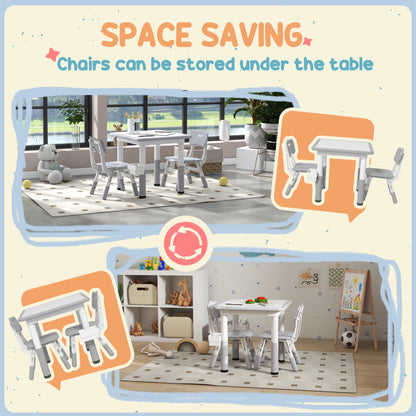 Ensemble table et chaises pour enfants réglable — Lot de 3