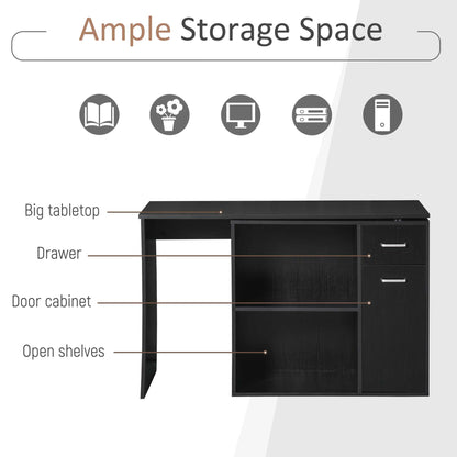 Bureau d'angle rotatif 180° avec rangements