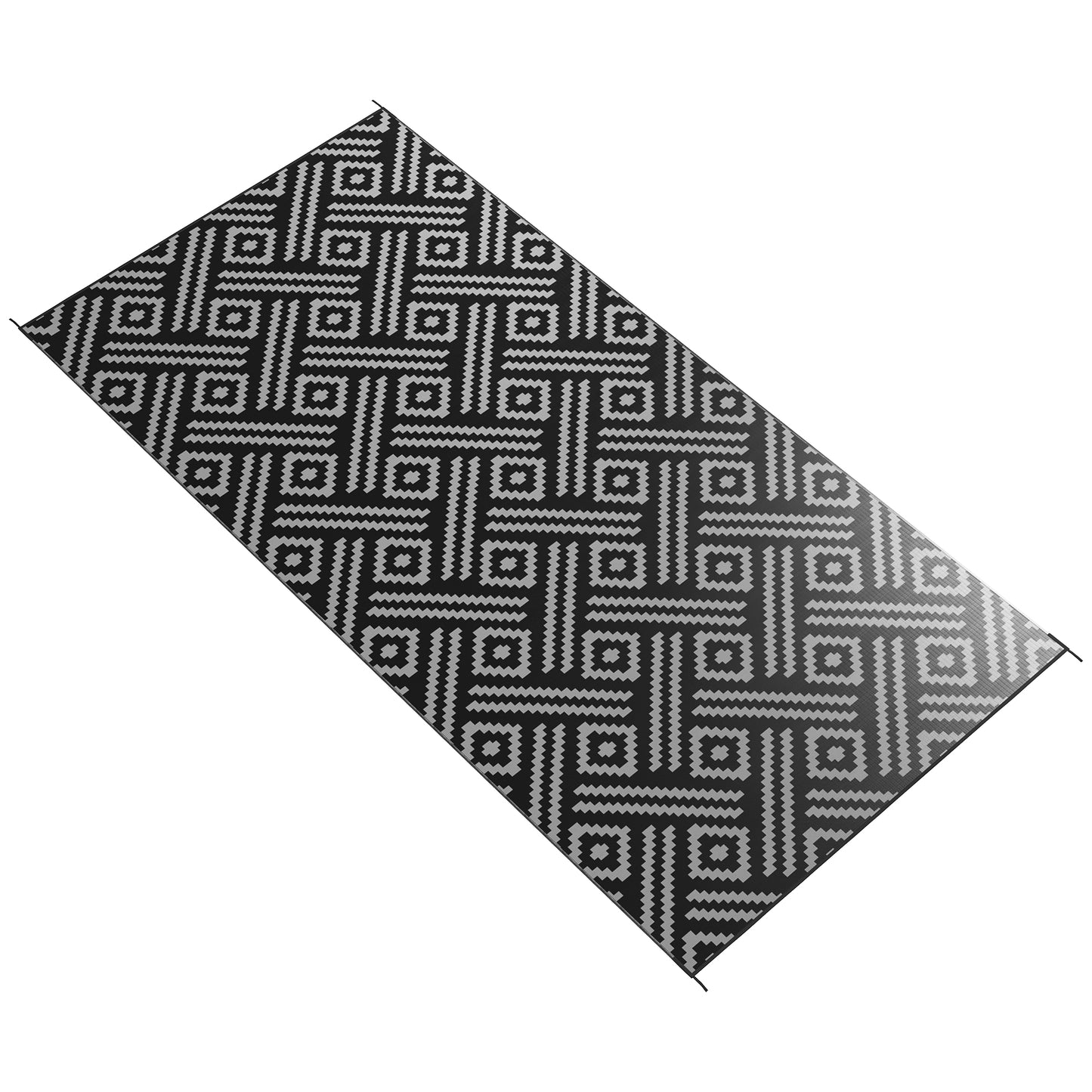 Tapis extérieur réversible imperméable 274 x 549 cm