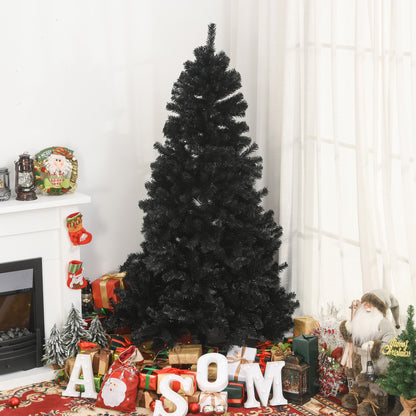 Sapin de Noël artificiel 6 pi Douglas réaliste — noir