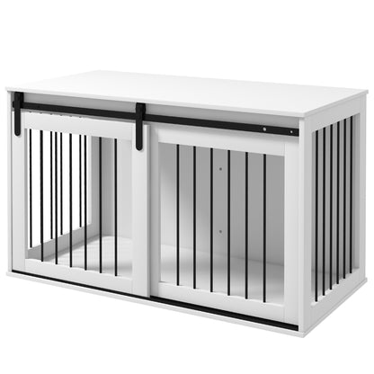Cage pour chien meuble table d'appoint