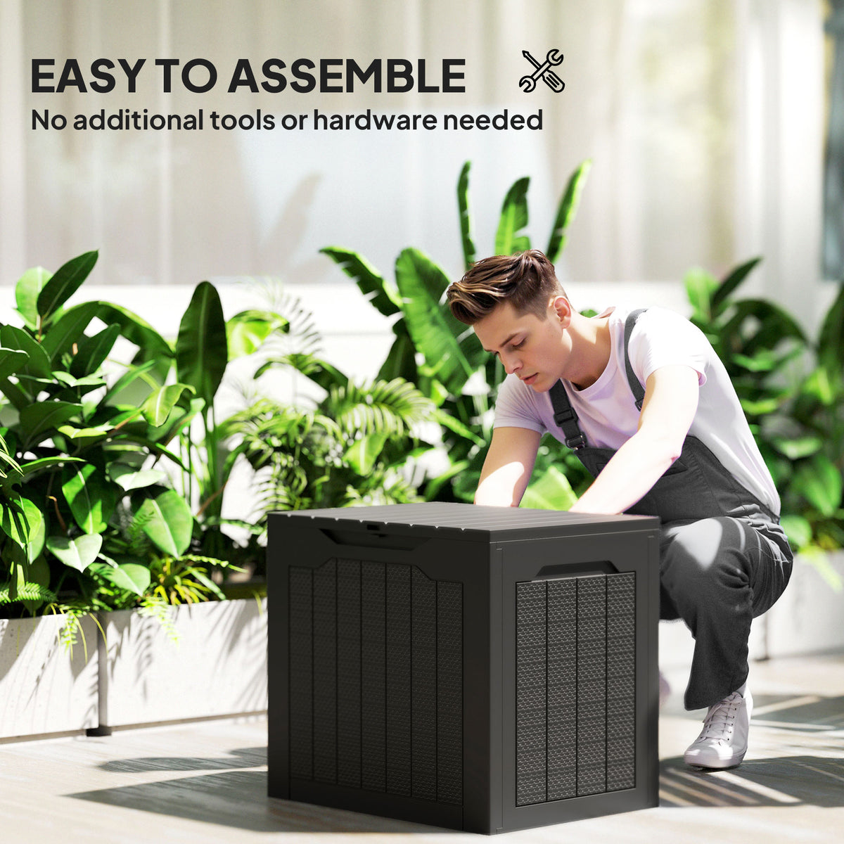 Coffre de rangement extérieur étanche 106 litres