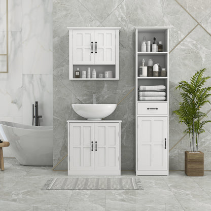 Armoire murale de salle de bain avec étagère réglable