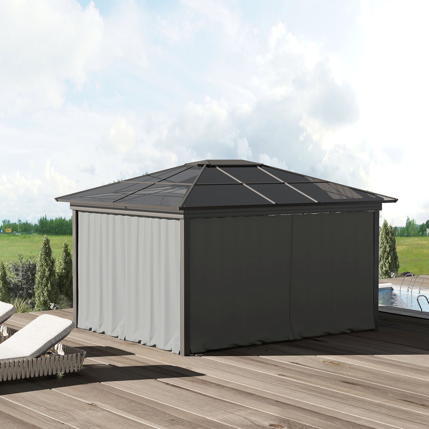 Rideaux de gazebo de remplacement 10' x 12'
