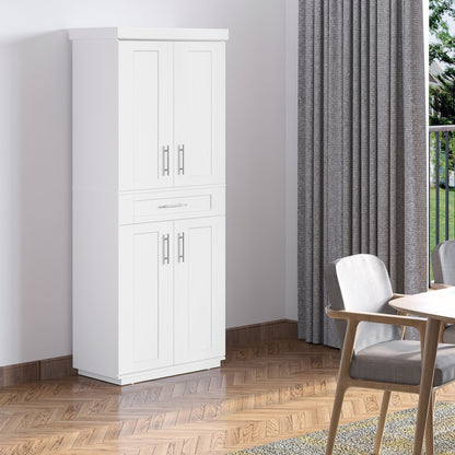 Armoire de cuisine autoportante à portes et tiroir