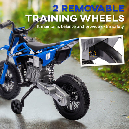 Moto électrique enfant 12V avec roues stabilisatrices