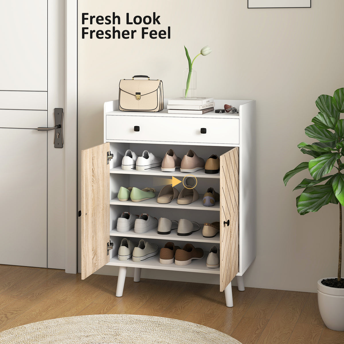 Meuble à chaussures moderne avec tiroir