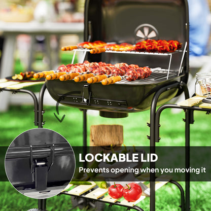 BBQ au charbon portable avec grille de 1840 cm²